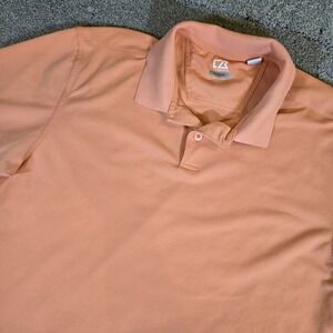 Cutter‎ & Buck Men's XL Coral CB DryTec Short Sleeve Polo Shirt